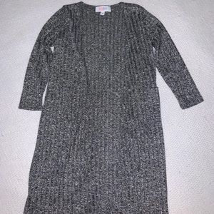 Girls (4) black and white cardigan.